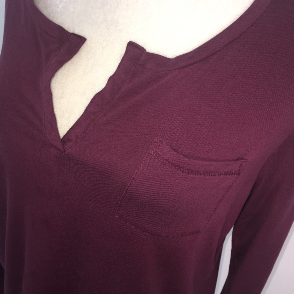 Superdry Jersey Project Premium Maroon Long Sleeve View 3